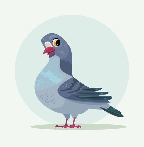 Dove Drawing, City Nature, Inspirational Illustration, Character Vector, Disney Artwork, Animal Photo, Free Vector Art, Cartoon Illustration, Bird Art