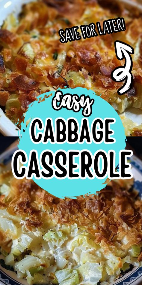 Easy Cabbage Casserole Recipe Cabbage Casserole Recipes Southern Living, Easy Cabbage Casserole, Cabbage Meals, Cabbage Casserole Recipe, Easy Cabbage Recipes, Cabbage Casserole Recipes, Easy Chicken Casserole Recipes, Baked Cabbage, Cheese All