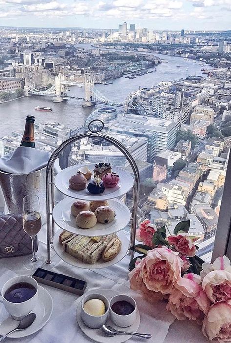 Afternoon Tea with a London View Tea In London, Afternoon Tea London, Best Afternoon Tea, London Tea, Travel London, London Baby, Afternoon Tea Parties, Tea Sandwiches, Think Food