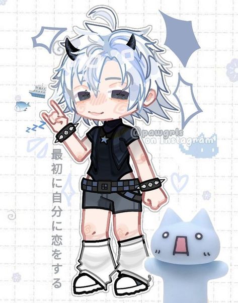 Gacha Edits Ideas, Gacha Life Sleep Outfits, Gacha Styles, Gachalife Girl Outfits, Outfits Punk, Tomboy Fits, Tomboy Girls, Gacha Art, Cute Eyes Drawing