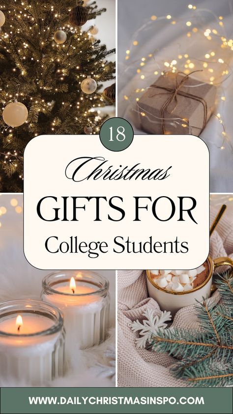 🎅 Looking for the perfect Christmas gift for a college student? Explore 18 practical and clever ideas that are sure to make their holiday season brighter! Whether it’s for staying organized or relaxing in their dorm, these gifts combine style and functionality. 🎁✨ #ChristmasGifts #CollegeStudentLife #GiftIdeas #HolidayShopping #StudentEssentials #Christmas #PracticalGifts Christmas Gifts For College Students, Christmas List Items, Gift Ideas For College Students, College Student Gifts Christmas, Gifts For College Students, Practical Christmas Gift, Thoughtful Christmas Gifts, Dorm Room Essentials, Clever Ideas