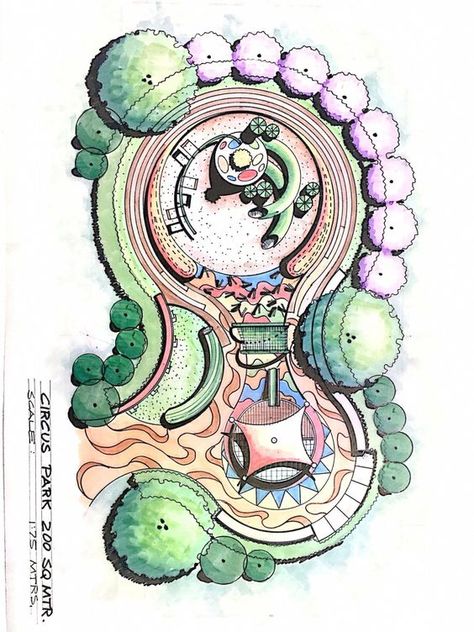 Landscape Architecture Plan Sketch, Landscape Architecture Graphics, Landscape Architecture Plan, Landscape Design Drawings, Landscape Architecture Drawing, Garden Design Plans, Architecture Graphics, Landscape Design Plans, Playground Design