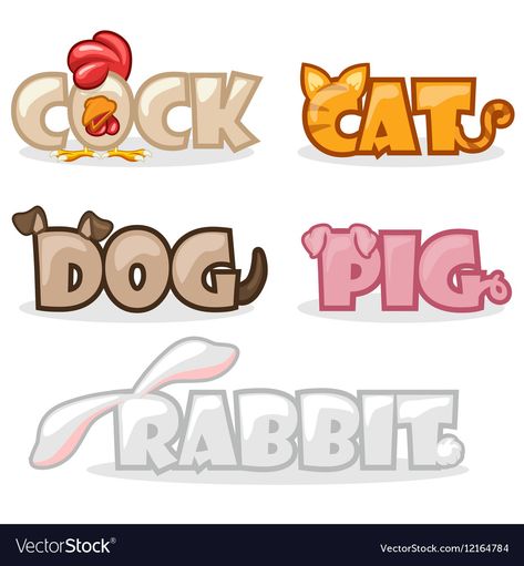 Cartoon Pets, Dog Texts, Word Drawings, Graphic Design Posters Layout, Doodle Fonts, Punch Needle Patterns, Poster Layout, Kids Fabric, Pets Funny