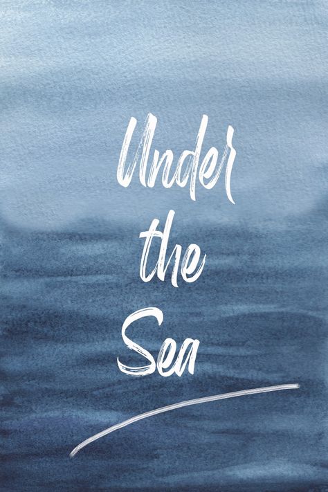 Sea Calligraphy, Under The Sea, The Sea, Calligraphy, Quick Saves