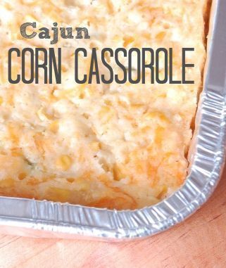 The BEST Ever Cajun Corn Casserole!!  Perfect for a large crowd and even tasty at room temperature. Cajun Corn Casserole, Cajun Corn, Corn Dip, Masks Diy, Halloween Recipe, Pot Luck, Corn Casserole, Cooking For A Crowd, Large Crowd