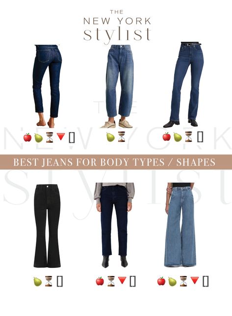 The Best Jeans For Body Type Jeans For Body Type Shape, Jean Styles For Body Types, Best Jeans For Body Type, Jeans For Body Type, Best Jeans For Short Women, Athletic Body Type, Popular Jeans, Gender Neutral Fashion, Body Types Women