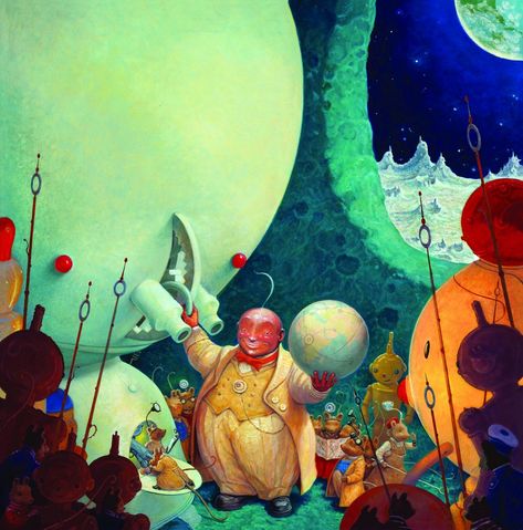 William Joyce Illustrations, William Joyce, Guardians Of Childhood, Man In The Moon, Simple Character, Rise Of The Guardians, In The Moon, The Guardians, Ap Art