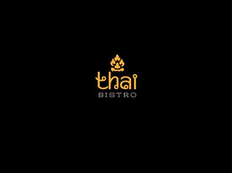 Thai Bistro by Rudolf Mihu, via Behance Thailand Logo, Web Design Examples, Thai Design, Logo Design Inspiration Creative, Hotel Logo, Restaurant Logo Design, Thai Restaurant, Thai Art, Restaurant Branding