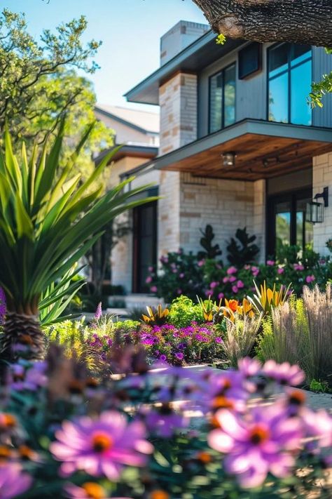 Texas Front Yard Landscape Ideas: My Top Picks Texas Landscaping Front Yard, Texas Front Yard, Yard Landscape Ideas, Houston Garden, Texas Landscaping, Texas Plants, Front Yard Landscape, Texas Native Plants, Drought Tolerant Perennials