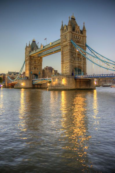 My favourite place in all of the UK 'Tower Bridge at Dusk' by tgigreeny Travel Guide London, Tower Bridge London, London Landmarks, Famous Buildings, Voyage Europe, Tower Of London, Famous Landmarks, London Eye, Famous Places