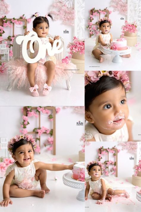 Professional pre-birthday photos allow you to share the excitement and joy of your child's upcoming celebration with friends, family, and followers, spreading positivity and anticipation on social media. #ShareTheExcitement #SpreadJoy" First Bday Photoshoot, Tiny Cake, First Birthday Photoshoot, Cake Smash Inspiration, Her First Birthday, Tiny Cakes, 1 Year Birthday, All Too Well, Delicious Cake