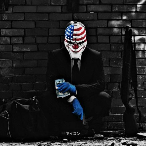 Payday 2 Pfp, Dallas Payday 2, Payday 3, Gangster Style, Payday 2, Houston Art, I Love Games, Couple Wallpaper, Mustang