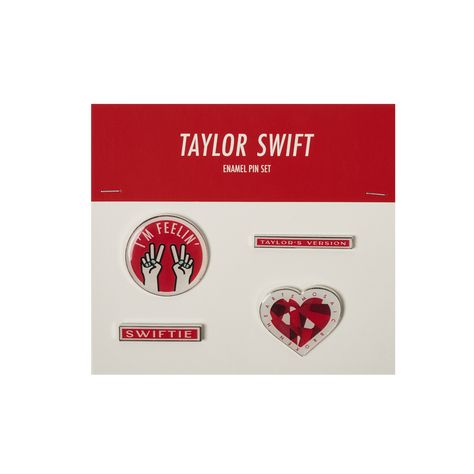 Every Piece of Taylor Swift Merch on Tumblr Taylor Swift Accessories, Taylor Swift Merchandise, Taylor Swift Merch, You Oughta Know, Feeling 22, Taylor Swift Red, Broken Hearts, Heart Pin, Red Taylor