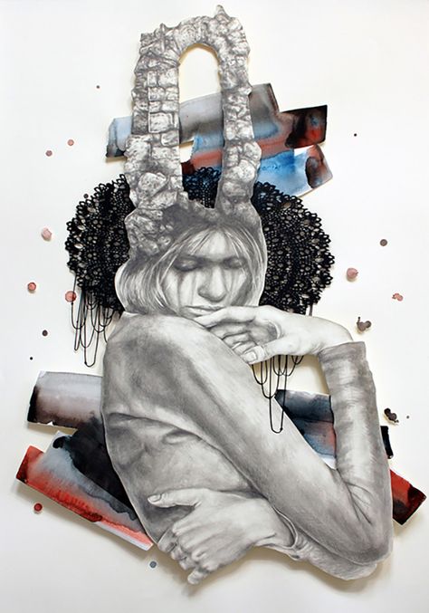 christine_kim_beautifulbizarre_004 3d Collage, Ap Studio Art, Collage Drawing, Layered Art, Collage Artwork, Collage Illustration, Wow Art, A Level Art, Cut Paper