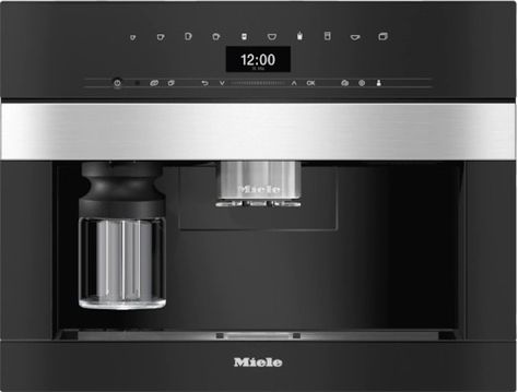 Built-in Coffee Machines | Learn More | Miele Miele Coffee Machine, Espresso Macchiato, Built In Coffee Maker, Miele Appliances, Kitchen Appliance Packages, Double Espresso, Frothing Milk, Enjoy Coffee, Chai Latte