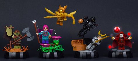 Dungeons And Dragons Figbarf | Built for round two of Figbar… | Flickr Lego Dungeons And Dragons, Aasimar Paladin, Celebrity Puns, Dark Sorcerer, Orc Barbarian, Medieval Lego, Lego Dnd, Dnd Figures, Lego Elves