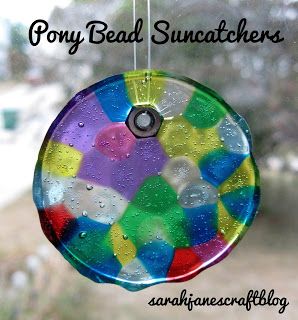 Melted Bead Suncatcher, Bead Suncatchers, Melted Pony Beads, Melted Bead Crafts, Bead Suncatcher, Diy Suncatchers, Pony Bead Crafts, Inexpensive Crafts, Melted Plastic