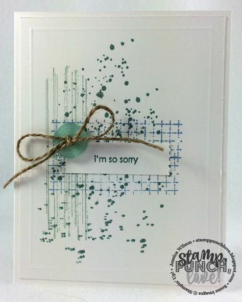 Stamp, Punch, Love!: I'm So Sorry...This set reminds me of Work of Art Mary Fish, Holy Cow, Stamping Up Cards, So Sorry, Get Well Cards, Pretty Cards, Card Layout, Paper Crafts Cards, Card Tags