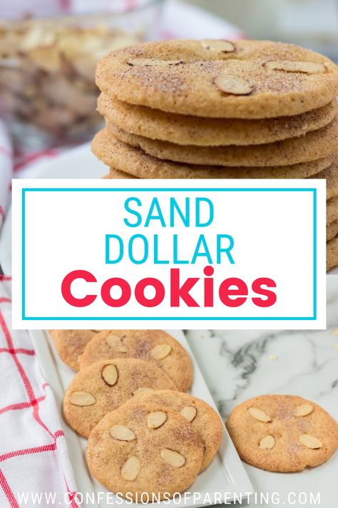 Sand Dollar Cookies, The Perfect Cookie, Cinnamon Sugar Cookies, Dry Measuring Cups, Cinnamon Almonds, Healthy Sweet Treats, Quesadilla Recipes, Family Fun Games, Fun Printables