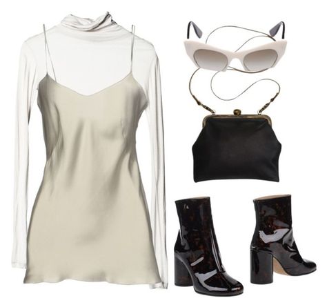 "Untitled #679" by lucyshenton ❤ liked on Polyvore featuring Mimi Berry, Alberta Ferretti and Maison Margiela Silk Tank Top Outfit, Tank Top Outfit, Silk Cami Top, Tank Top Outfits, Silk Outfit, Top Outfit, Silk Tank Top, Outfit Fall, Silk Tank