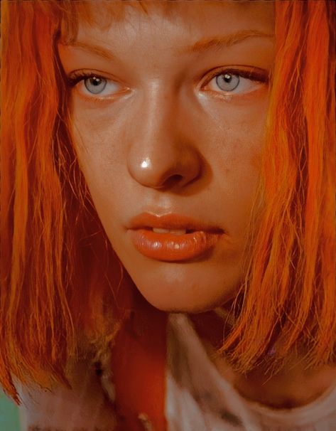 Leeloo Fifth Element Wallpaper, Milla Jovovich Fifth Element, Element Wallpaper, The Fifth Element, Fifth Element, Milla Jovovich, Orange Hair, Red, Hair