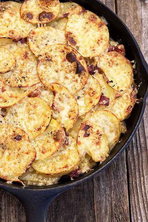 Irish Pan Haggerty Potatoes | Seasons and Suppers Dubliner Cheese, Irish Cooking, Irish Dishes, Irish Cuisine, Scottish Recipes, Potato Onion, Penny Pincher, Potato Sides, Potato Side Dishes