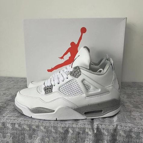 Air Jordan 4 Retro White Oreo 2021 Unisex Sneakers Nike Unisex Shoes, Air Jordan 4 Retro White Oreo, White Oreo Jordan 4 Fits, White Jordans 4s, Jordan 4s Aesthetic, White Thunder Jordan 4 Outfit, Oreo Jordan 4’s, Jordan 4 White Oreo Outfit, White Oreo Jordan 4