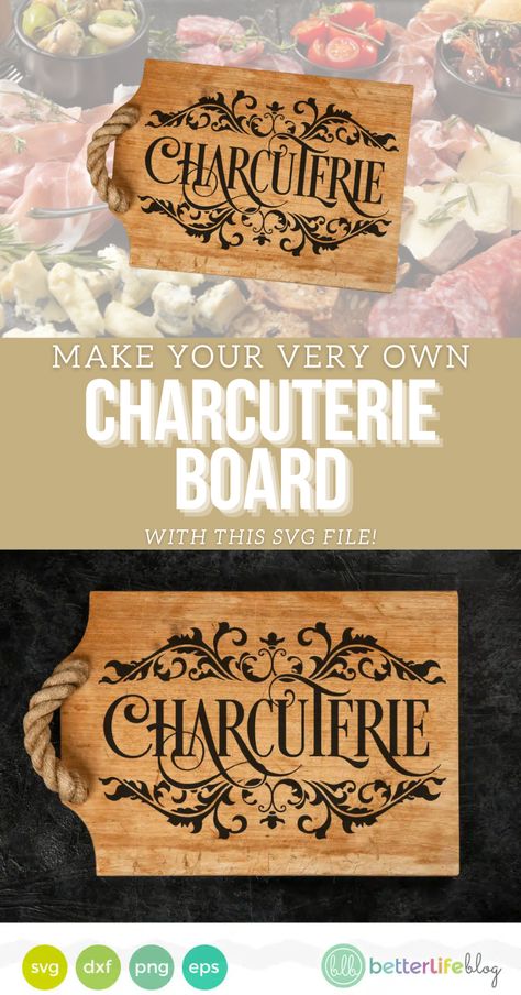 Learn how to make your very own Charcuterie Board with the help of this easy-to-use SVG file! Perfect for fancy dinner parties and entertaining. Fancy Dinner Party, Store Ideas, Fancy Dinner, Life Blogs, Svg Designs, Dinner Parties, Cricut Svg, Charcuterie Board, How To Make Your