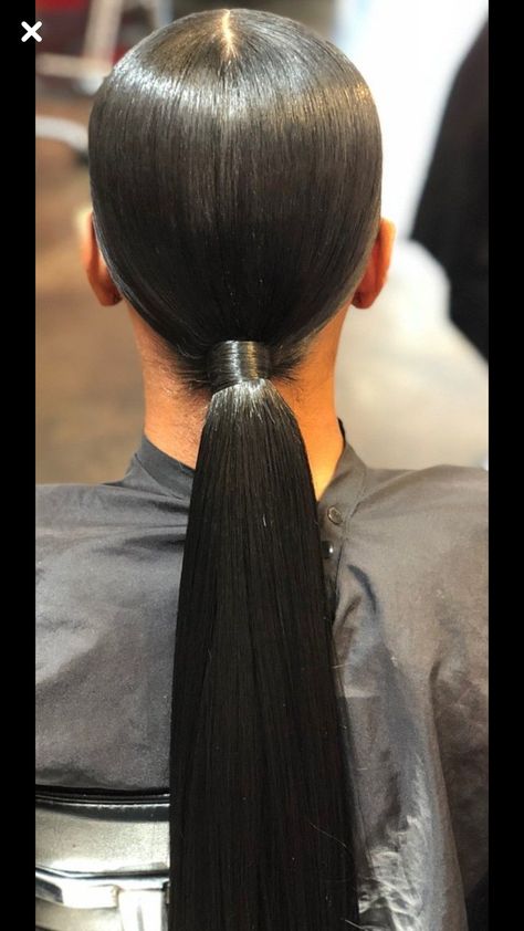 sleek low ponytail 😍 Low Ponytail Hairstyles, Slick Ponytail, Indian Hair Extensions, Raw Indian Hair, A Pony, Hair Ponytail Styles, Sleek Ponytail, Low Ponytail, Hair Images