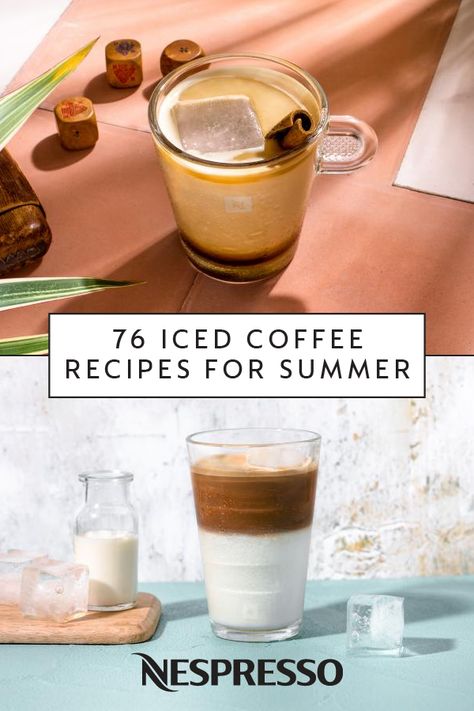 Summer Coffee Drinks, Iced Coffee Recipes, Nespresso Recipes, Icee Recipe, Coffee With Milk, Iced Cappuccino, Frappe Recipe, Espresso Recipes, Coffee Milkshake