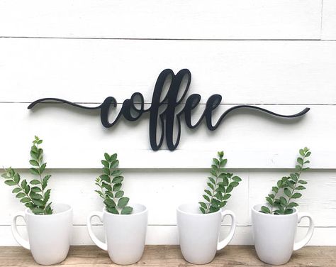 Coffee Word Cutout | Wooden Letters | Coffee Sign Wood Squirrel, Cake Stand With Cover, Coffee Wood Signs, Coffee Words, Coffee Bar Sign, Coffee Home, Rustic Wedding Gifts, Coffee Bar Decor, Coffee Sign