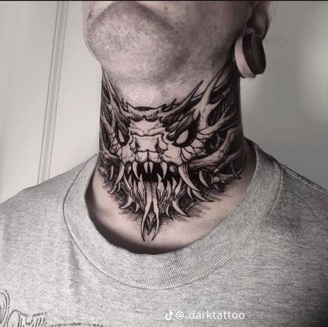 Neck Tattoo Cover Up, Cover Up Ideas, Best Neck Tattoos, Small Neck Tattoos, Throat Tattoo, Back Of Neck Tattoo, Neck Tattoos Women, Omerta Tattoo, Neck Tattoo For Guys