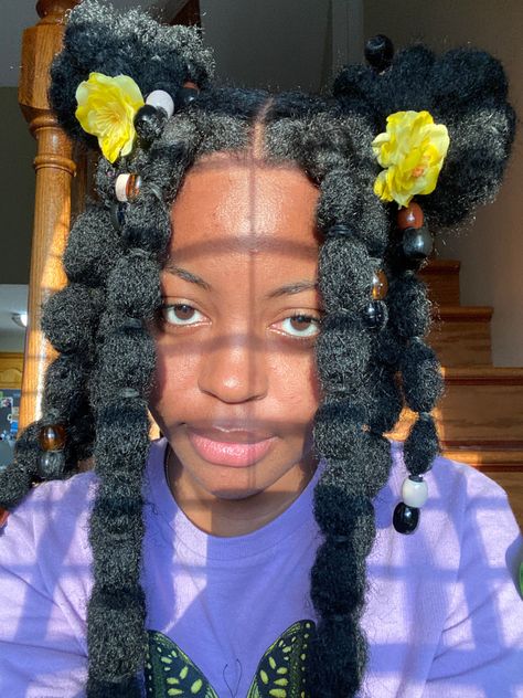 Bubble Braids Drawing Reference, Poodle Hairstyles Black Women, Poodlepuffs Hair, Poodle Puffs Natural Hair, Poodle Puffs Hairstyle, Bubble Braids Black Women, Shelf Reference, Unique Black Hairstyles, Poodle Braids