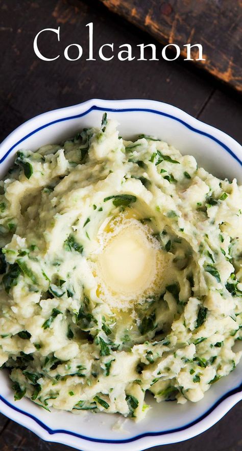 Colcannon Colcannon Potatoes, Irish Mashed Potatoes, Colcannon Recipe, Irish Dishes, British Recipes, Diner Recept, Irish Recipes, Simply Recipes, Potato Dishes