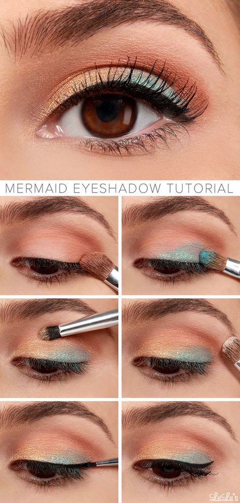 Best Eyeshadow For Brown Eyes, Spring Makeup Tutorial, Brown Eye Makeup Tutorial, Peach Makeup, Eyeshadow For Brown Eyes, Makeup Tutorial Eyeshadow, Easy Makeup Tutorial, Best Eyeshadow, Brown Makeup