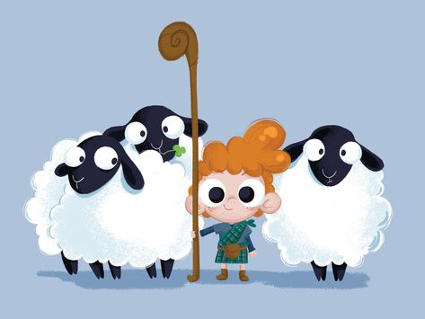 by Jessica Ciccolone Cot Quilts, Sheep Drawing, Sheep Cartoon, Sheep Illustration, Bd Art, Animal Doodles, Cute Sheep, Oita, Illustration Character Design