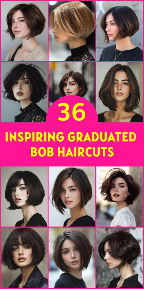 Elevate your hair game with our handpicked selection of graduated bob haircuts. Explore 36 fabulous styles that effortlessly combine structure and movement. Whether you prefer a subtle slope or a dramatic angle, these bobs are designed to enhance your natural beauty and frame your face perfectly. Embrace a chic, low-maintenance look today! Graduated Bob Haircuts, Women Haircuts Long, Chic Haircut, Graduated Bob, Wavy Hairstyles Medium, Square Face Shape, Layered Bob Hairstyles, Stylish Haircuts, Trending Haircuts