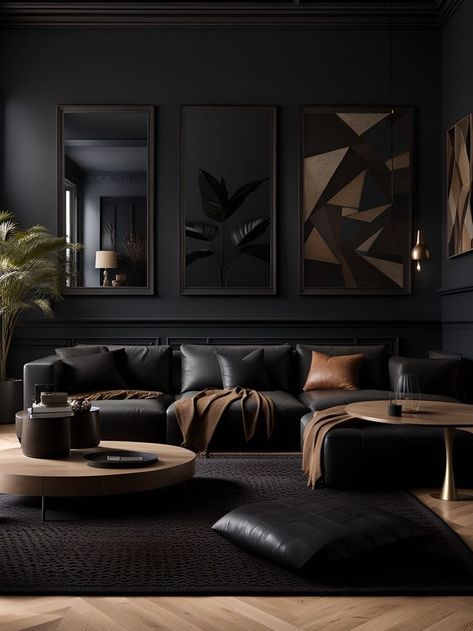 Dark Living Room Decor, Dark Living Room, Original Art Prints, Charlotte North Carolina, Living Room Decor Ideas, Room Decor Ideas, Accent Walls, North Carolina, Living Room Decor