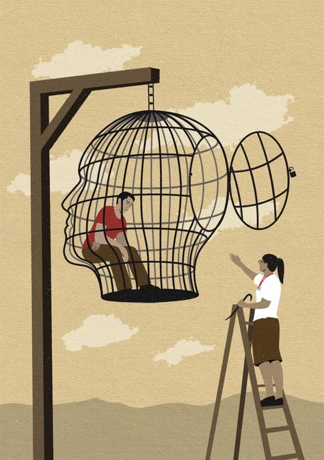 John Holcroft Illustrator Conceptual illustration created for self promotion and is uncommissioned. Psychoanalysis Art, Mental Health Artwork, Psychology Wallpaper, Art Psychology, Mental Health Posters, Meaningful Pictures, Conceptual Illustration, Meaningful Art, Mindfulness Journal