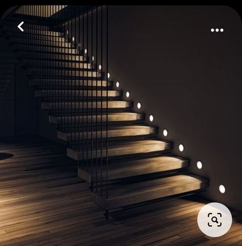 Staircase Lighting Ideas, Staircase Interior Design, Modern Stair Railing, Staircase Design Modern, Contemporary Staircase, Stairs Design Interior, تصميم داخلي فاخر, Interior Design Per La Casa, Stairway Design