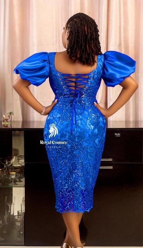 African Dress For Ladies, Lace Dress Styles Ghana, Backless Party Dress, White Lace Dress Short, Lace Dress Classy, Fancy Short Dresses, Dress For Ladies, African Attire Dresses, African Lace Styles