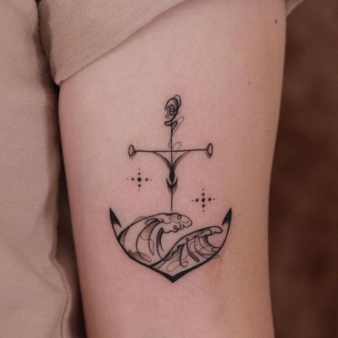 Unique Anchor Tattoos For Women, Boat With Anchor Tattoo, Tattoos Of Anchors, Pretty Anchor Tattoo, Nautical Tattoo Women, Anchor Tattoo Ideas For Women, Girly Anchor Tattoo, Life Preserver Tattoo, Anchor Tattoo Designs For Women