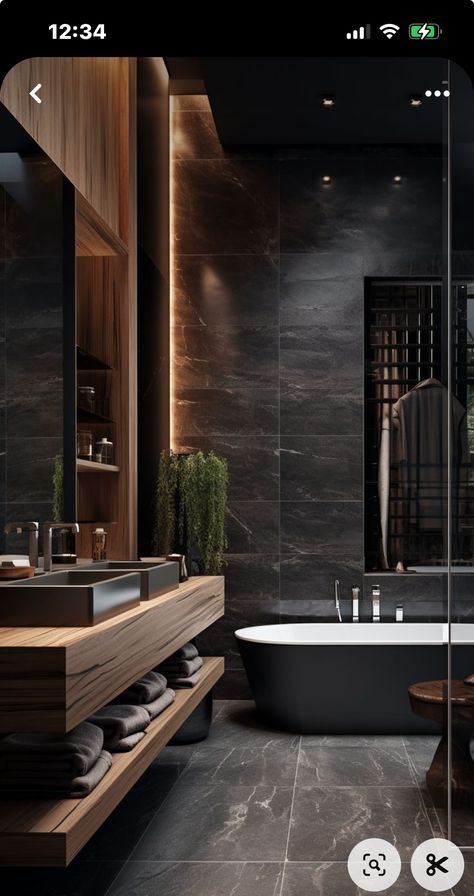 Masculine Bathroom Ideas, Masculine Bathroom, Bathroom Interior Design Modern, Bathroom Remodel On A Budget, Bathroom Design Black, Dark Bathrooms, Bathroom Shower Design, Bathroom Inspiration Modern, Rustic Bathroom Designs