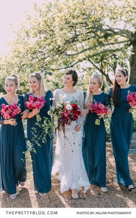 Bright teal blue and pink outdoor wedding color schemes , bridesmaid dresses, spring weddings, jewel-toned weddings Teal Wedding Flowers, Teal Bridesmaid, Teal Bridesmaid Dresses, Bright Wedding Flowers, Winter Wedding Colors, Bright Wedding, Teal Wedding, Bridesmaid Style, Wedding Dress Inspiration