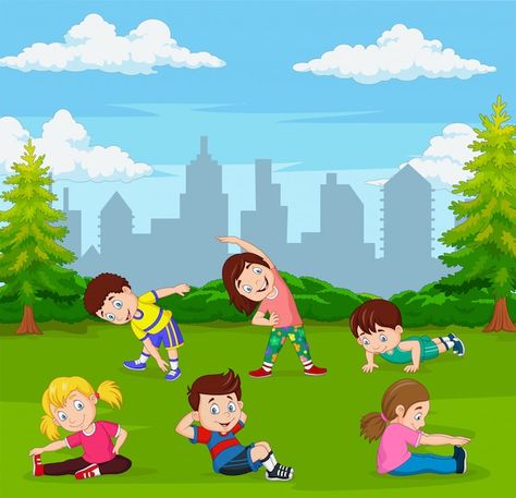 Cartoons Group, Kids Climbing, Fun Walk, School Wall Art, Child Rearing, Green City, Childrens Games, City Park, Unschooling