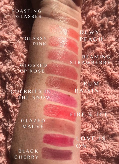 Revlon Lipstick Swatches, Revlon Super Lustrous Glass Shine, Glass Shine Lipstick, Revlon Lip, Revlon Lipstick, Melting Glass, Revlon Super Lustrous Lipstick, Rum Raisin, Shine Lipstick