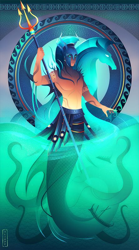 Poseidon God Art, Triton God, Poseidon Art, Poseidon Greek Mythology, Poseidon God, Greek Goddess Art, Timur Tengah, Greek Pantheon, Greek Mythology Gods