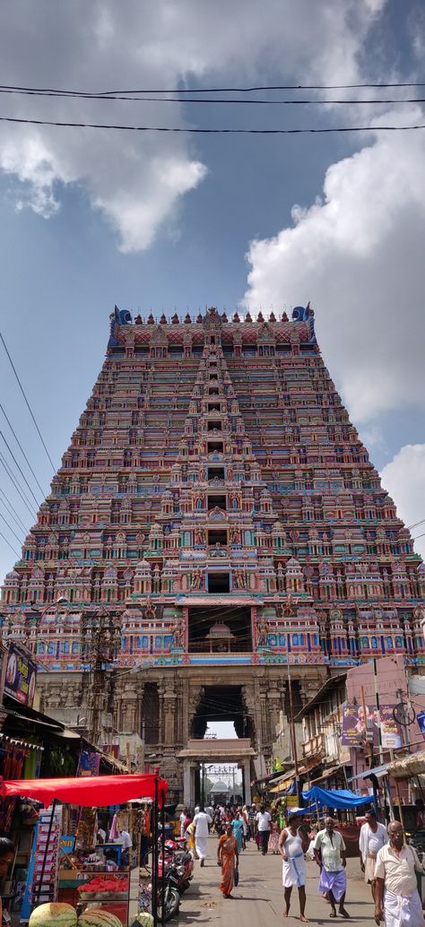 Srirangam Temple, Temple Entrance, Hindu Art, Shiva, Times Square, Entrance, Temple, Photography, Quick Saves