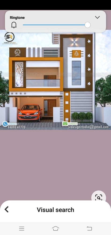 House Outside Colour Combination, Asian Paints Wall Designs, Medical Radiography, Outside House Colors, Plan Elevation, Alpona Design, House Balcony, Small House Elevation, Small House Front Design