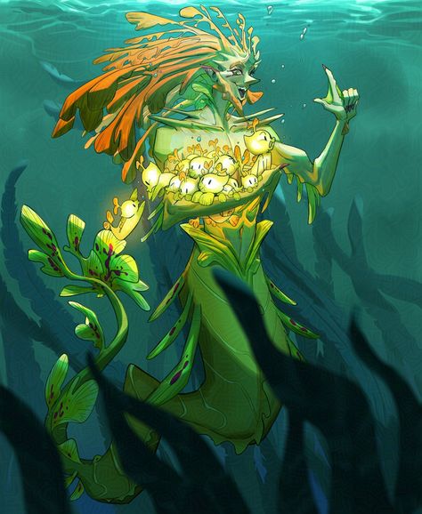 ArtStation - Seahorse Dad Seahorse Aesthetic, Seahorse Mermaid, Ocean Stuff, Mythological Creatures, Mermaid Art, Creature Design, Mermaid, Character Design, Water